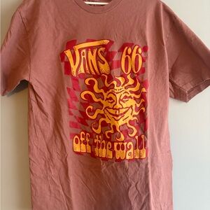 Vans 66 Sunburst T-shirt in mauve, wine and yellow